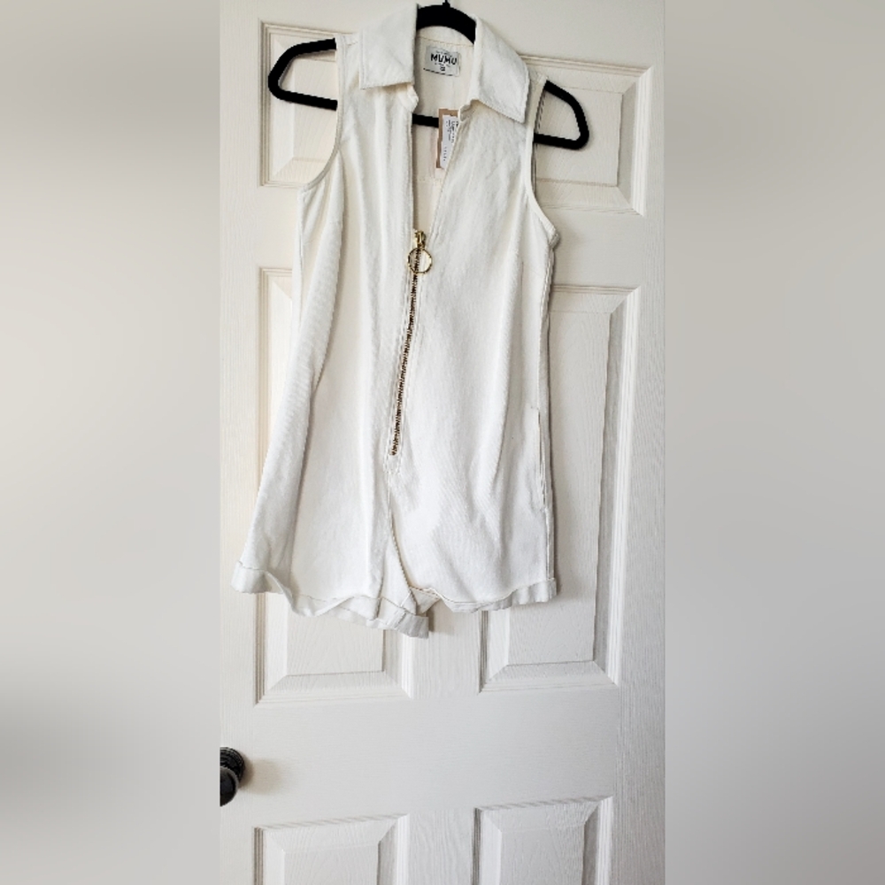 Show Me Your MuMu White Sleeveless Romper